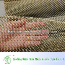 Square Copper Chain Link Wire Mesh pour décoratifs fabriqués en Chine